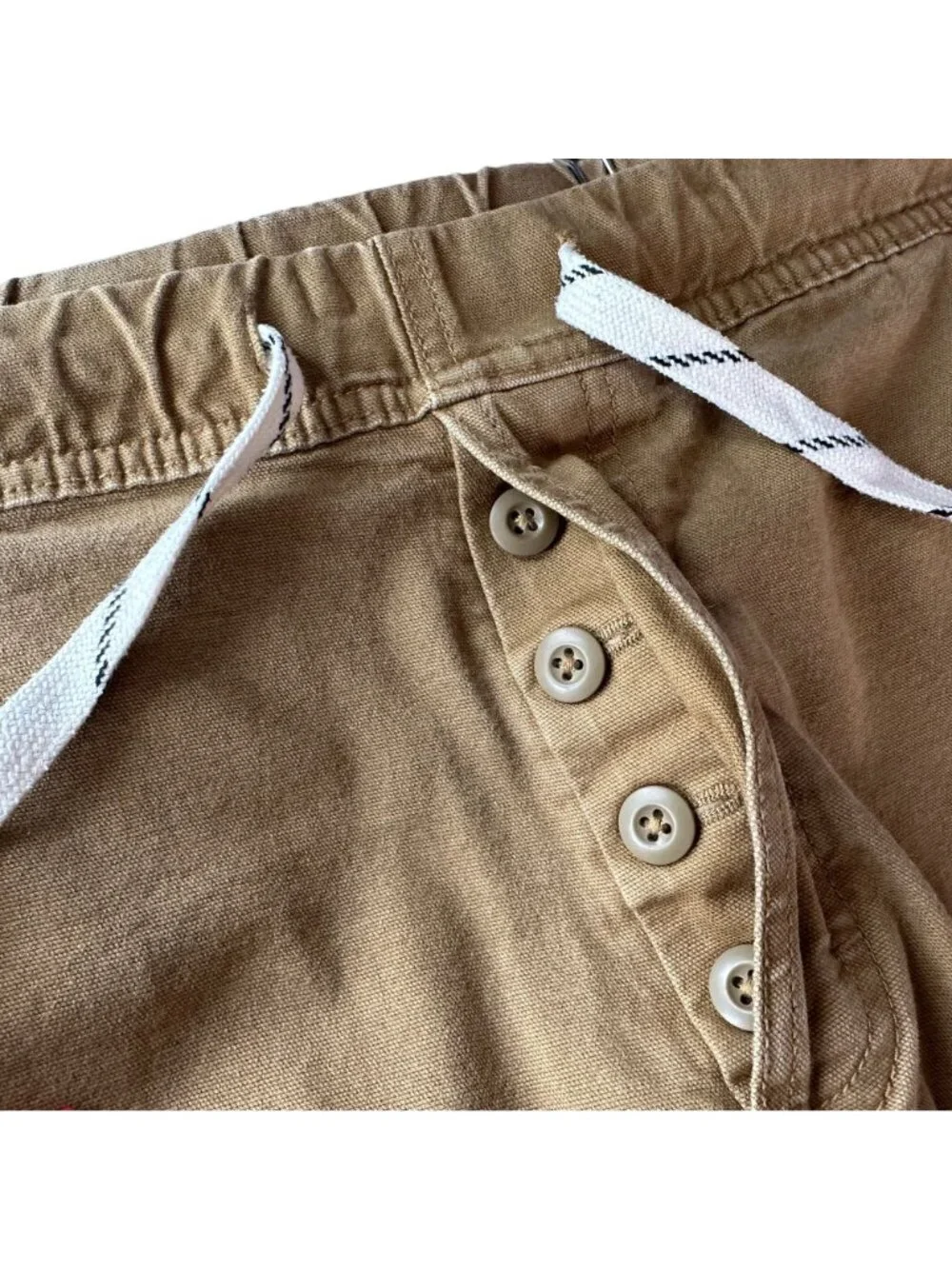 TOPO Designs Mens Large Pants Dirt Pant Classic Canvas Organic Cotton Button Fly